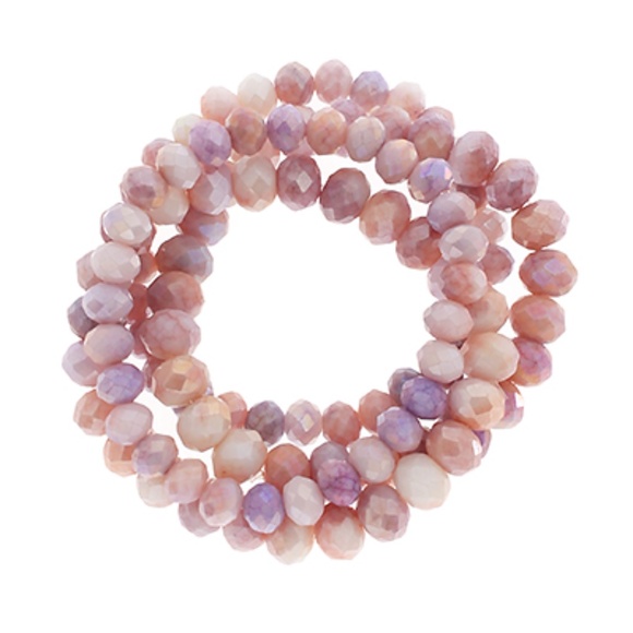 4 Row Faceted Bead Bracelet - Picture 2 of 2